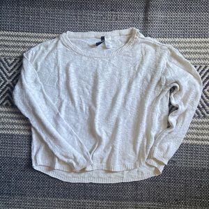 H&M Divided White Cropped Sweater